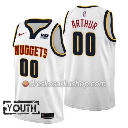 Dječji NBA Dres Denver Nuggets Darrell Arthur 00 2018-2019 Nike Bijela Swingman